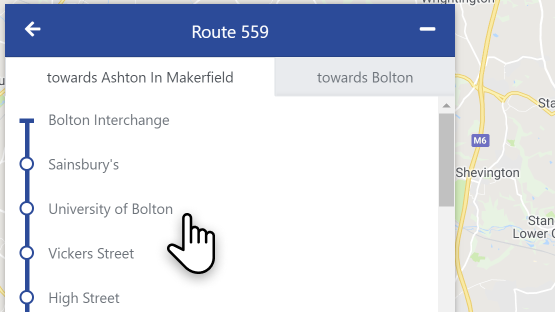 Bus tracker instructions