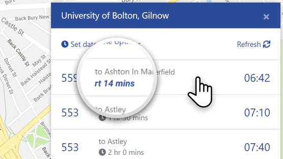 Bus tracker instructions