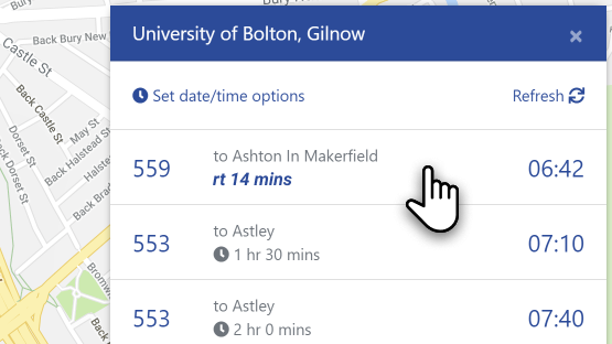 Bus tracker instructions